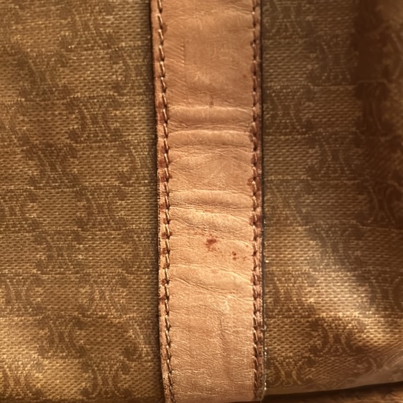 Vintage Celine Macadam Mini Satchel Bag PVC & Leather – Made in Italy - Picture 6 of 14